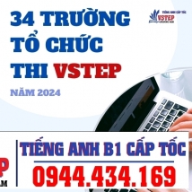 2024  danh sach 34 truong dh to chuc thi chung chi vstep