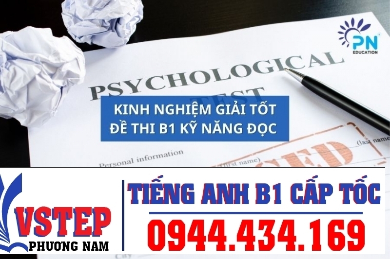 Kinh nghiệm luyện giải tốt de thi tiếng Anh B1 PDF kỹ năng đọc