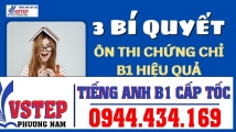 3 bi quyet on thi chung chi b1 hieu qua de thuc hien