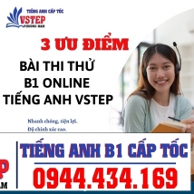 3 uu diem bai thi thu b1 online tieng anh vstep