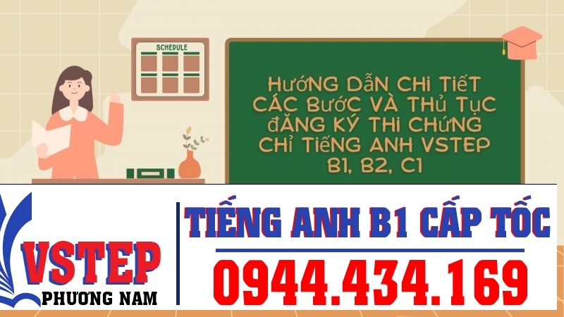 Hướng dẫn chi tiết các bước và thủ tục đăng ký thi chứng chỉ tiếng Anh VSTEP B1, B2, C1