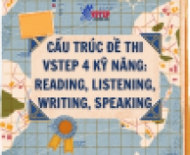 cau truc de thi vstep 4 ky nang  reading listening writing speaking