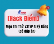 hack diem  meo thi thu vstep 4 ky nang  co dap an